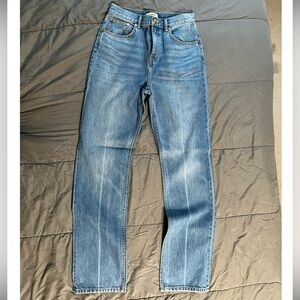 Tory Burch jeans - mid-rise straight leg - crisp / crease